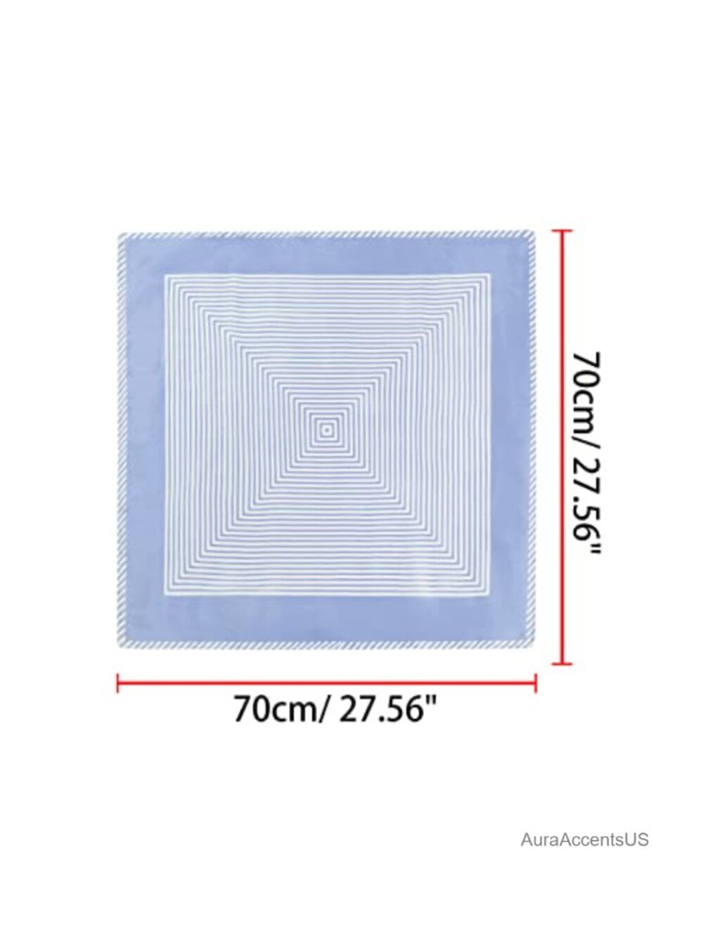 70cm Women's Square Print Fashion Scarf Kerchief Neck Scarf Headband View 2